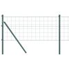 vidaXL Gir&eth;ing me&eth; p&oacute;st Gr&aelig;nn 0,6 x 50 m St&aacute;l og PVC