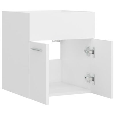 804638 vidaXL Sink Cabinet White 41x38,5x46 cm Chipboard