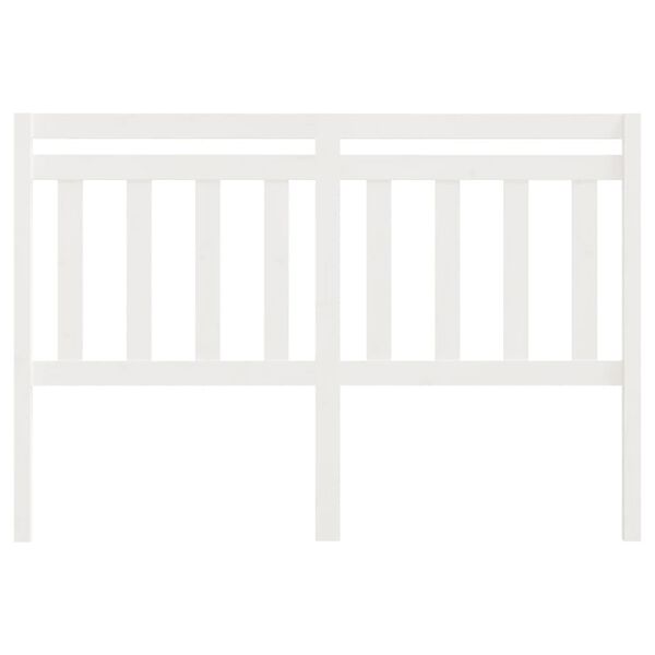 vidaXL H&ouml;f&eth;agafl fyrir R&uacute;m Hv&iacute;tur 156x4x100 cm Gegnheil Fura