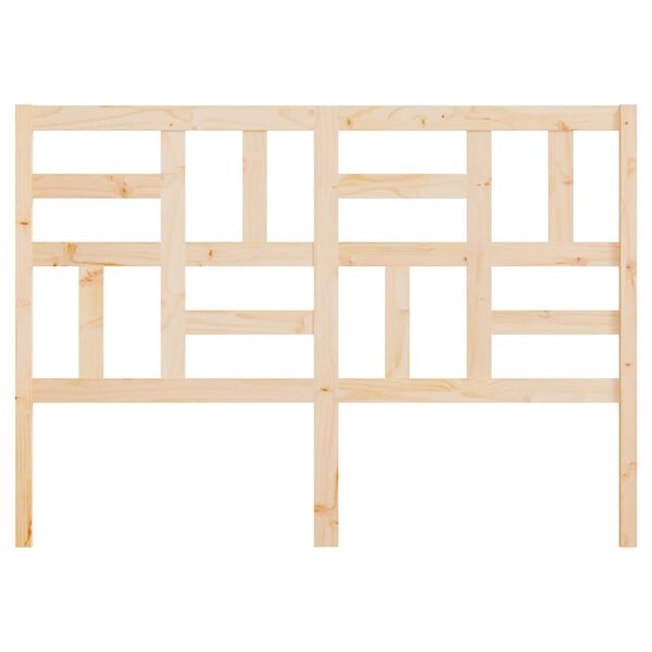 vidaXL Höfðagafl fyrir Rúm 126x4x104 cm Gegnheil Fura