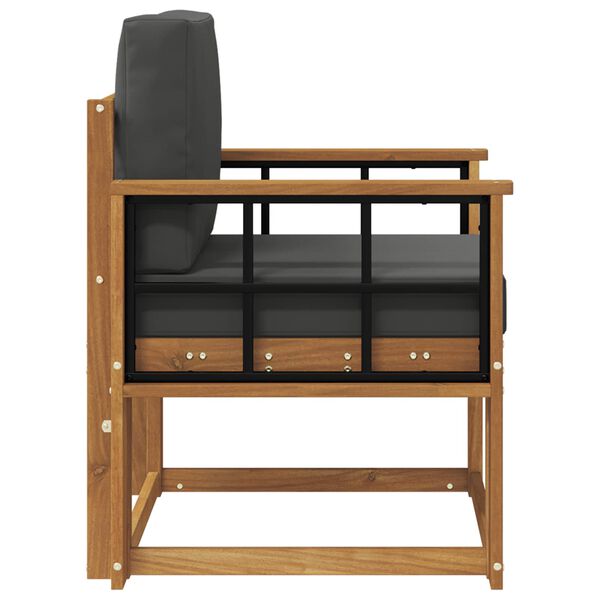 vidaXL &Uacute;tis&oacute;fi Solid Akas&iacute;uskei&eth; og P&oacute;lyester N&aacute;tt&uacute;rulegur