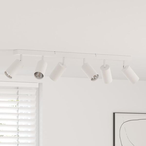 vidaXL Loftskastari me&eth; svi&eth;slj&oacute;sum Hv&iacute;tt 73 x 6 x 16 cm metal