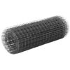 vidaXL H&aelig;nsnav&iacute;r St&aacute;lgir&eth;ing me&eth; PVC H&uacute;&eth;un 25x0,5 m Gr&aacute;