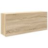 vidaXL Ba&eth;herbergi Veggsk&aacute;pur Sonoma Eik 100x25x40 cm Hanna&eth;ur vi&eth;ur
