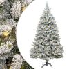 vidaXL Gervi j&oacute;latr&eacute; me&eth; 300 LED Gr&aelig;nn og hv&iacute;tur 300 cm PVC og m&aacute;lmur