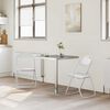 vidaXL Folding st&oacute;ll 2 pcs Hv&iacute;t 48 x 43,5 x 81 cm Gervile&eth;ur