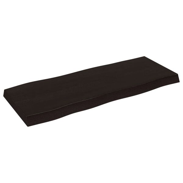 vidaXL Bor&eth;plata 100x40x(2-6)cm Me&eth;h&ouml;ndla&eth;ur Vi&eth;ur N&aacute;tt&uacute;rulegar Br&uacute;nir