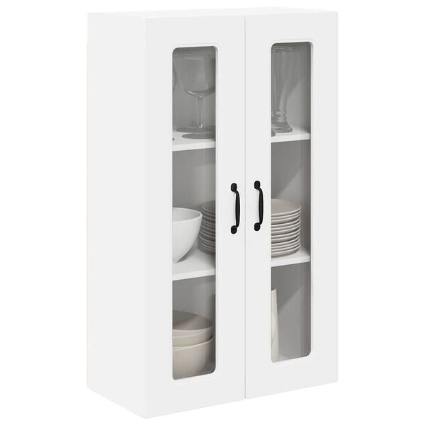 vidaXL Eldh&uacute;s sk&aacute;pur Kalmar Hv&iacute;tt 60 x 31 x 100 cm Samsettur vi&eth;ur