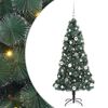vidaXL Gervi &aacute;&eth;ur l&yacute;st j&oacute;latr&eacute; me&eth; k&uacute;lusetti Gr&aelig;nn 150 cm PET