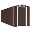 vidaXL Gar&eth;sk&yacute;li D&ouml;kkbr&uacute;nt 192x689x223 cm Galvanh&uacute;&eth;a&eth; St&aacute;l