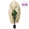 vidaXL Pl&ouml;ntuyfirbrei&eth;slur m/ Rennil&aacute;s 10 stk. Fl&iacute;s 70 g/m&sup2; 3,93x3,5 m