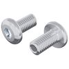 vidaXL L&aacute;sskr&uacute;fa Einlita 2 pcs Silfur M6 x 12 mm St&aacute;l