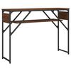 vidaXL Veggbor&eth; me&eth; Hillu Br&uacute;n Eik 105x30x75 cm Samsettur Vi&eth;ur