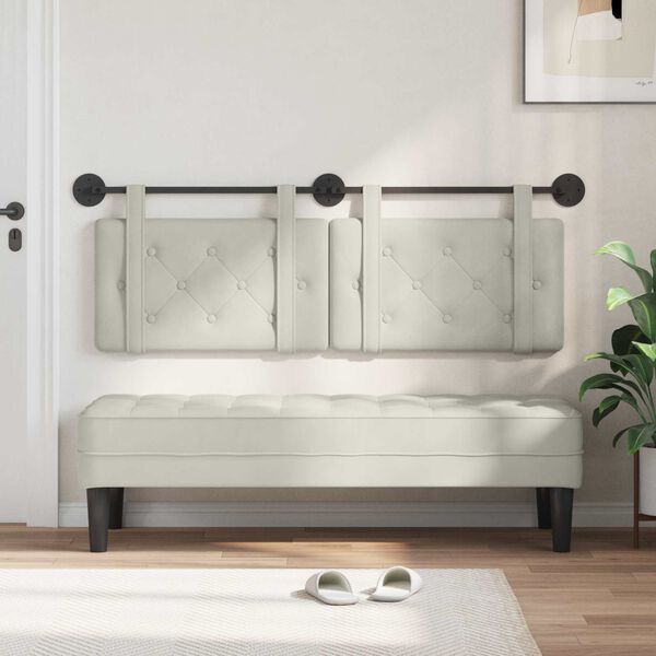 vidaXL Hengisk&aacute;li Vegghengt Rj&oacute;malitur 150 x 55 x 5 cm Flauel