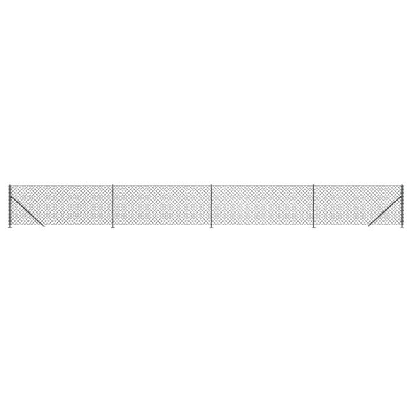 vidaXL Netagir&eth;ing me&eth; Jar&eth;festingu Reykgr&aacute; 1,1x10 m