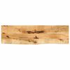 vidaXL Bor&eth;plata 110x20x3,8cm N&aacute;tt&uacute;rulegar Br&uacute;nir Gegnheill Mang&oacute;vi&eth;ur