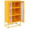 vidaXL Highboard Mustard Yellow 68x39x123 cm Stál