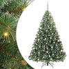 vidaXL Gervi j&oacute;latr&eacute; me&eth; 300 LED me&eth; standi Gr&aelig;nn 210 cm PE og PVC