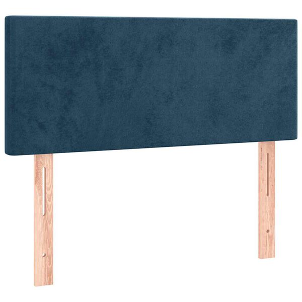 vidaXL LED H&ouml;f&eth;agafl 100x5x78/88 cm D&ouml;kkbl&aacute;tt Flauel