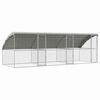 vidaXL H&aelig;nub&uacute;r 3 pcs Silfur 600 x 200 x 200 cm Galvaniserad st&aacute;l