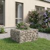vidaXL Gabion h&aelig;kka&eth; r&uacute;m Silfur 80 x 80 x 40 cm Galvaniserad st&aacute;l