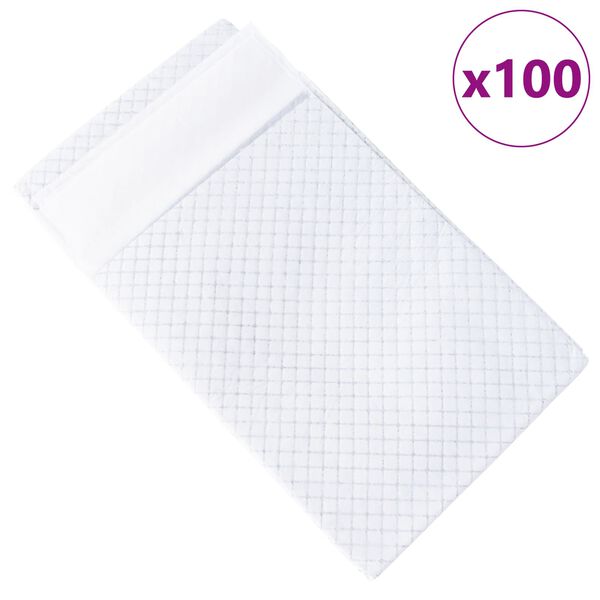 vidaXL Efnish&aacute;&eth; hundap&uacute;&eth;i 100 pcs Svartur og Hv&iacute;tt 120 x 80 cm