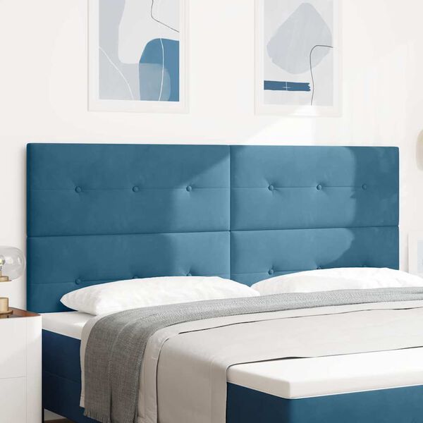 vidaXL H&ouml;f&eth;agafl me&eth; h&ouml;fu&eth;gafl D&ouml;kkbl&aacute;r 200 cm Gervile&eth;ur