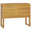 vidaXL Vegghengdur Ba&eth;herbergissk&aacute;pur 90x40x75,5cm Gegnheill Tekkvi&eth;ur