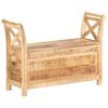 vidaXL Forstofubekkur 103x33x72 cm Gegnheill Mang&oacute;vi&eth;ur