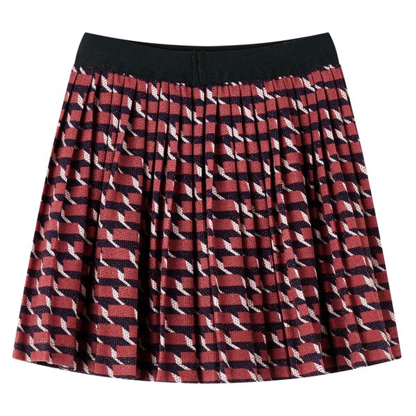 Plíserað Barnapils með Glimmeri Dökkblátt 104