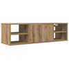 vidaXL Veggfestur Sk&aacute;pur Listamannseik 101x30x29 cm Samsettur Vi&eth;ur