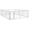 vidaXL &uacute;tihundah&uacute;s me&eth; hur&eth; 3x4x1 m galvaniseru&eth;u st&aacute;li
