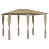 vidaXL Gar&eth;tjald me&eth; Hli&eth;arveggjast&oacute;lpum 3x4x2,6 m M&oacute;gr&aacute;tt 160 g/m&sup2;