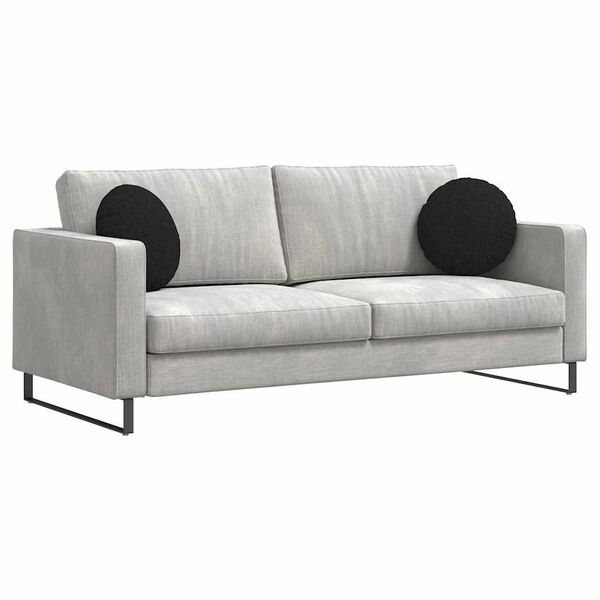 vidaXL Setjp&uacute;&eth;ar 2 pcs Svartur &Oslash;40 x 13 cm d&uacute;kur