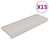 vidaXL &THORN;repamottur Sj&aacute;lfl&iacute;mandi S&iacute;sal&uacute;tlit 15 stk. 65x21x4 cm Plat&iacute;na