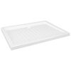vidaXL Sturtubotn me&eth; Doppum Hv&iacute;tur 90x70x4 cm ABS