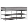 vidaXL Sk&oacute;bekkur Gr&aacute;r Sonoma 100x42,5x50 cm Samsettur Vi&eth;ur