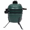 vidaXL 2-í-1 Kamado Kolagrill Reykofn Keramik 56 cm Grænn