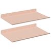 vidaXL Flj&oacute;tandi skrifbor&eth; 2 pcs Bleikur 30 x 18 x 2,5 cm St&aacute;l