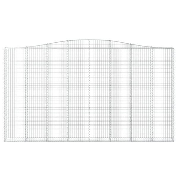 vidaXL Bogadreginn Grj&oacute;tkassi 4 stk. 400x30x220/240 cm Sinkh&uacute;&eth;a&eth; J&aacute;rn