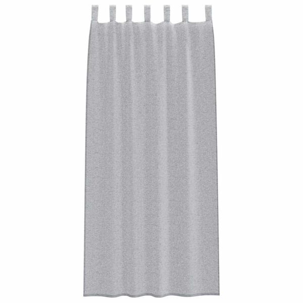 vidaXL Voile gardína 2 pcs Dökk grá 225 x 140 cm Pólýester