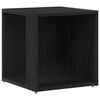 vidaXL Hornahyllur Svartur Eik 33 x 33 x 34,5 cm Samsettur vi&eth;ur