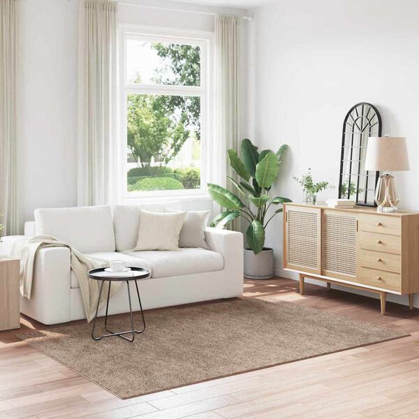 vidaXL Anti-slynginn Shaggy teppi Br&uacute;nn 160 x 230 cm PP