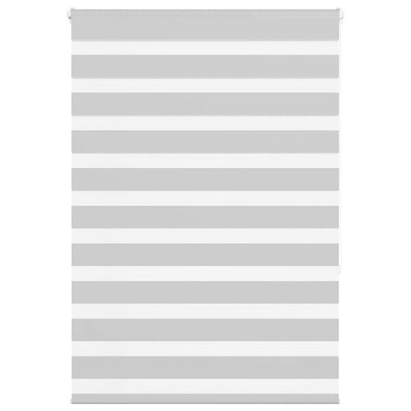 vidaXL Zebra Gard&iacute;na Lj&oacute;sgr&aacute; 105x150cm Efni Breidd 100,9cm P&oacute;l&yacute;ester