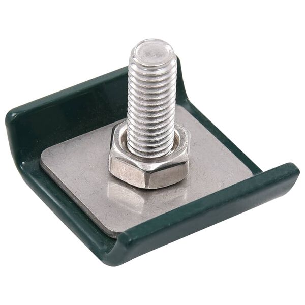 vidaXL Tengi fyrir Grindverk 25 Sett Græn