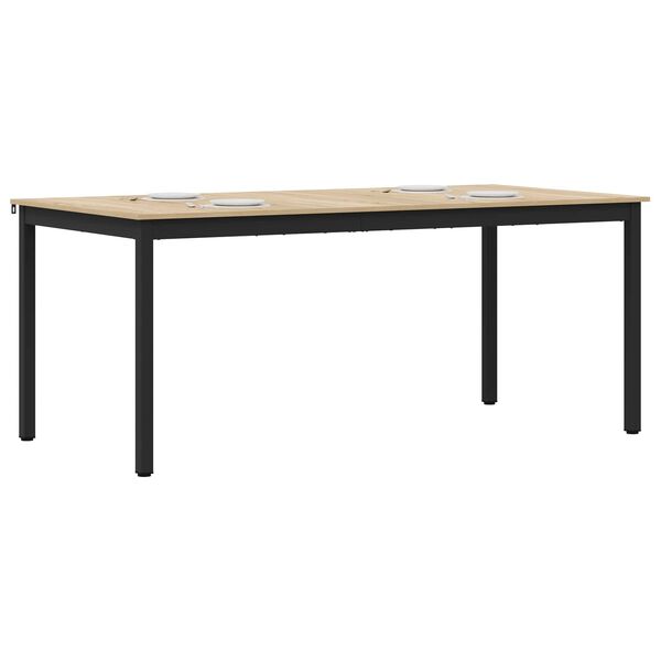 vidaXL Bor&eth;stofubor&eth; 2 pcs 180 x 90 x 75 cm Samsettur vi&eth;ur