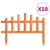 vidaXL Gar&eth;kantur 10 stk &THORN;inur 4,4 m