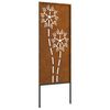 vidaXL Garðs búnað skjár Útskurður Rusty 50 x 140 cm Veðrað stál
