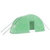 vidaXL Gr&oacute;&eth;urh&uacute;s me&eth; St&aacute;lgrind Gr&aelig;nt 12 m&sup2; 6x2x2,85 m