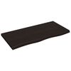vidaXL Ba&eth;herbergisbor&eth;plata Br&uacute;nn 100x50x(2-4)cm Me&eth;h&ouml;ndla&eth;ur Vi&eth;ur